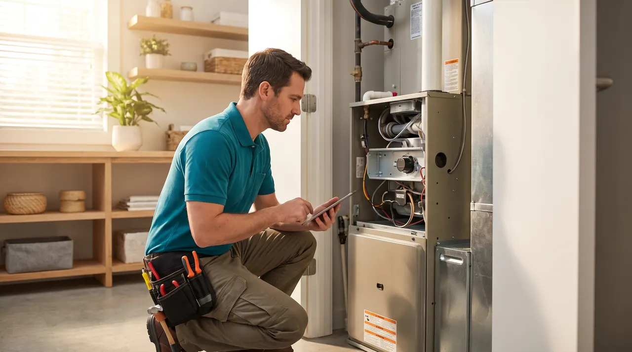 Typical working environment for HVAC, plumbing, and electrical contractors